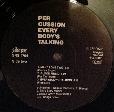 Per Cussion ~ Everybody's Talking (Vinyl) - Djungel & Jazz