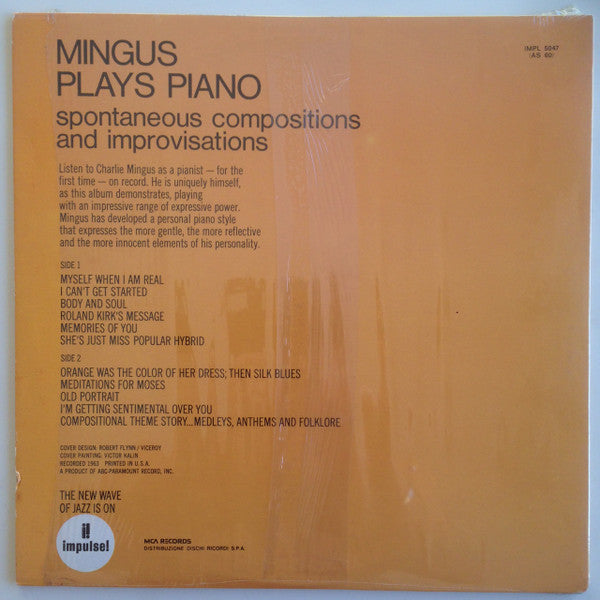 Charles Mingus : Mingus Plays Piano (LP, Album, RE, Gat)