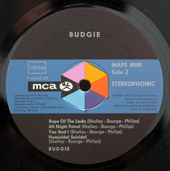 Budgie ~ Budgie (Vinyl) - Djungel & Jazz