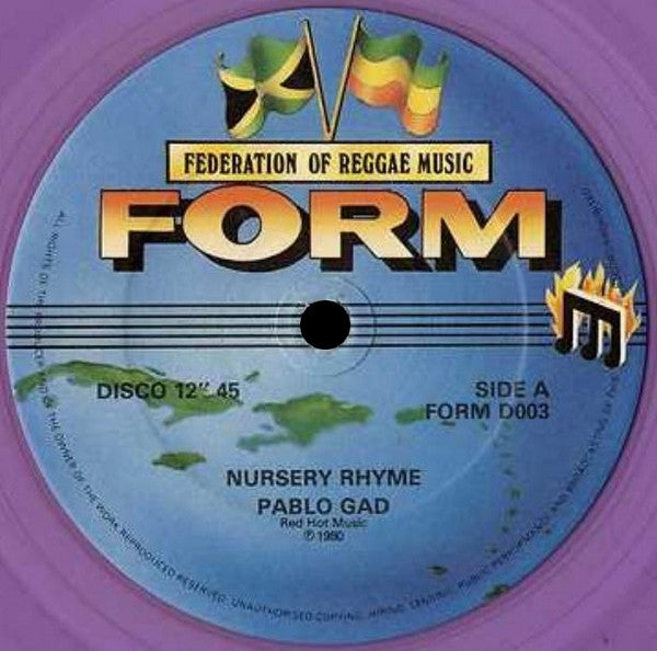 Pablo Gad : Nursery Rhyme / Bubbling Angelo (12", Pur)