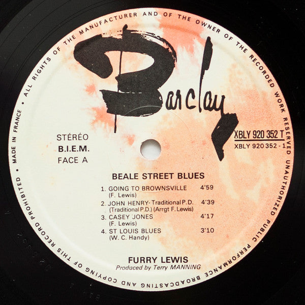 Furry Lewis ~ Beale Street Blues (Vinyl) - Djungel & Jazz