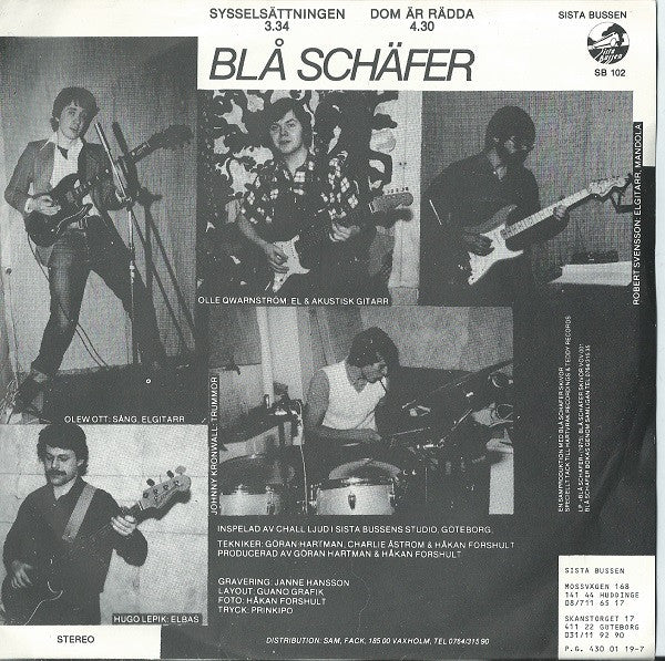 Blå Schäfer ~ Sysselsättningen (Vinyl) - Djungel & Jazz