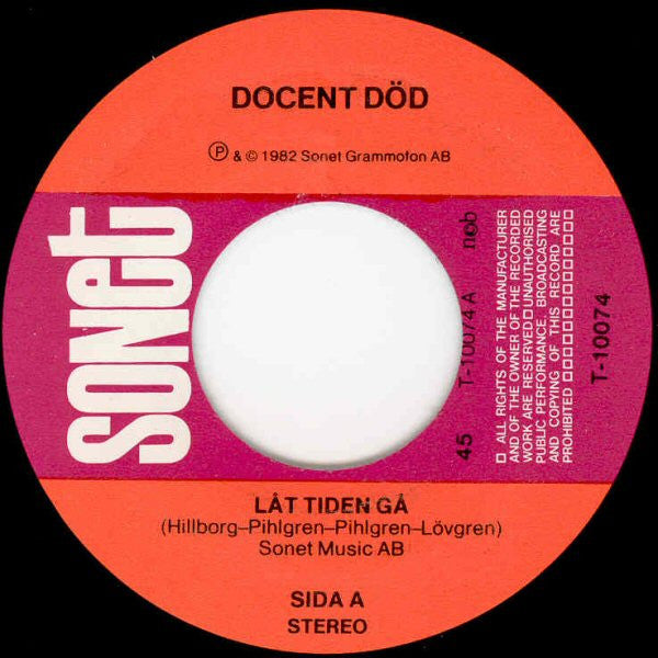 Docent Död ~ Låt Tiden Gå (Vinyl) - Djungel & Jazz