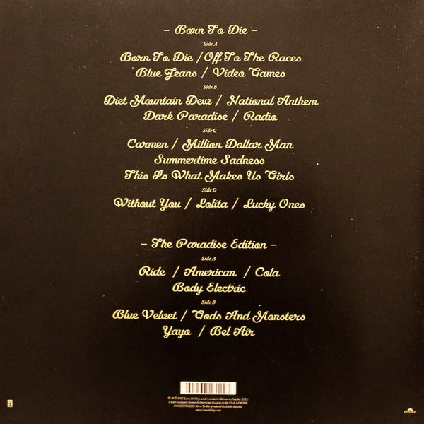 Lana Del Rey ~ Born To Die (The Paradise Edition) (Vinyl) - Djungel & Jazz