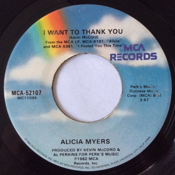 Alicia Myers ~ I Want To Thank You (Vinyl) - Djungel & Jazz