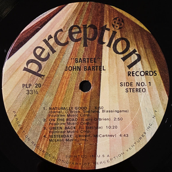 Jon Bartel : Bartel (LP, Album)