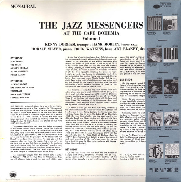 The Jazz Messengers ~ At The Cafe Bohemia Volume 1 (Vinyl) - Djungel & Jazz