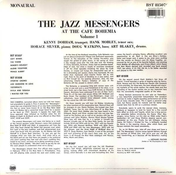 The Jazz Messengers ~ At The Cafe Bohemia Volume 1 (Vinyl) - Djungel & Jazz