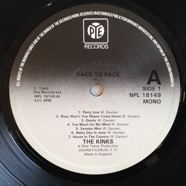 The Kinks ~ Face To Face (Vinyl) - Djungel & Jazz
