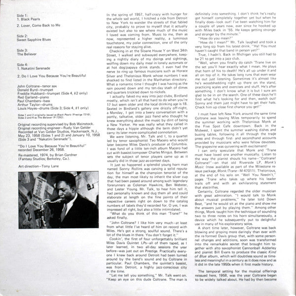 John Coltrane ~ Black Pearls (Vinyl) - Djungel & Jazz
