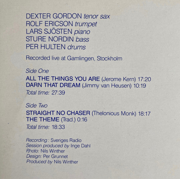 Dexter Gordon Quintet : After Hours (LP, Album)