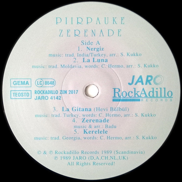 Piirpauke ~ Zerenade (Vinyl) - Djungel & Jazz