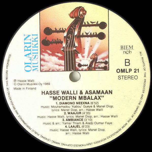 Hasse Walli & Asamaan ~ Modern Mbalax (Vinyl) - Djungel & Jazz