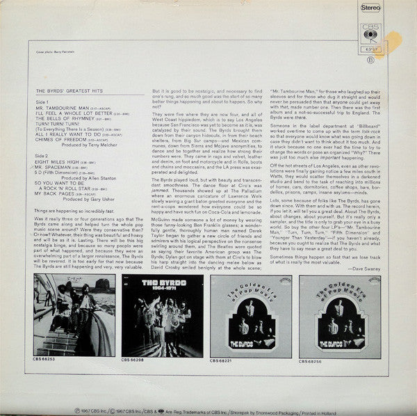 The Byrds ~ Greatest Hits (Vinyl) - Djungel & Jazz