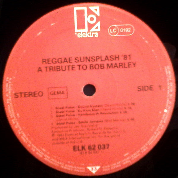 Various : Reggae Sunsplash '81 (A Tribute To Bob Marley) (2xLP, Album, Gat)