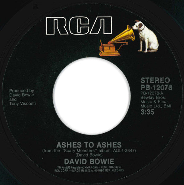David Bowie ~ Ashes To Ashes (Vinyl) - Djungel & Jazz