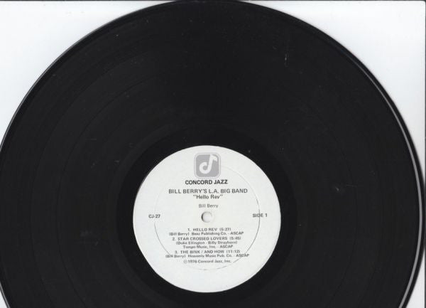 Bill Berrys L.A. Big Band ~ Hello Rev (Vinyl) - Djungel & Jazz