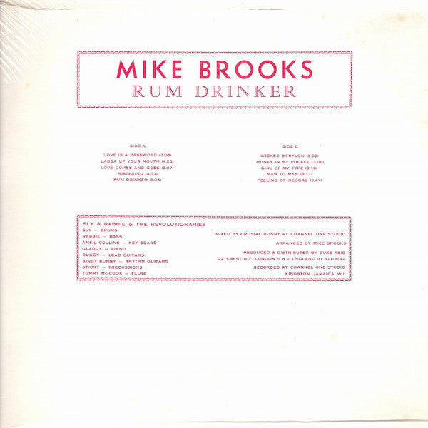Mike Brooks : Rum Drinker (LP, Album)