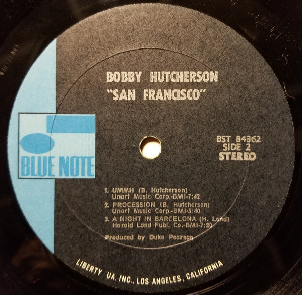 Bobby Hutcherson Featuring Harold Land ~ San Francisco (Vinyl) - Djungel & Jazz
