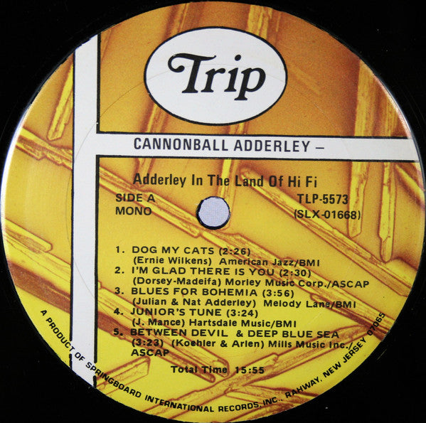 Cannonball Adderley ~ In The Land Of Hi-Fi (Vinyl) - Djungel & Jazz