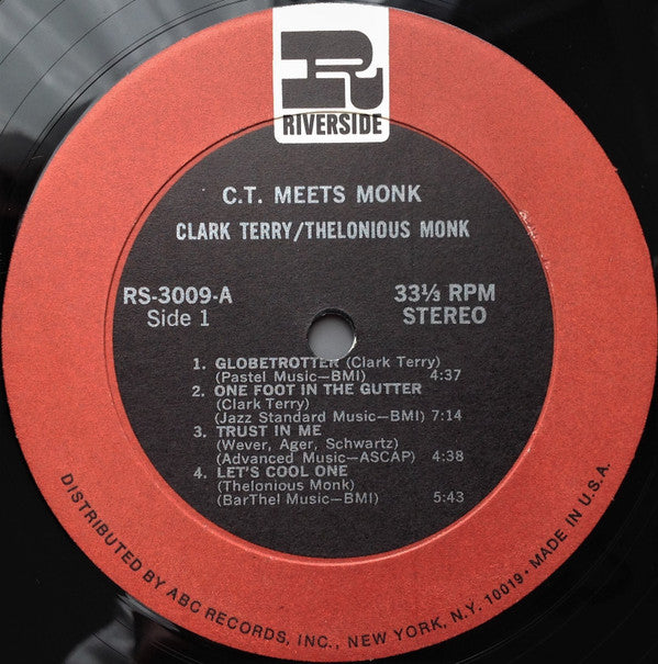 Clark Terry And Thelonious Monk ~ C.T. Meets Monk (Vinyl) - Djungel & Jazz