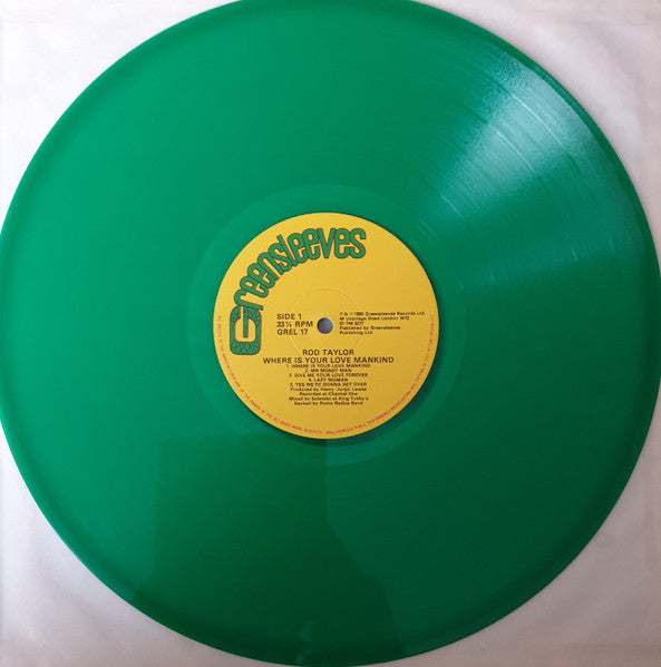 Rod Taylor : Where Is Your Love Mankind (LP, Album, Gre)