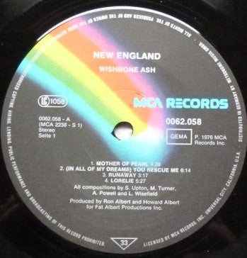Wishbone Ash ~ New England (Vinyl) - Djungel & Jazz