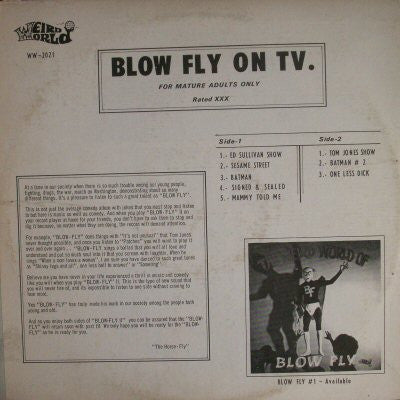 Blowfly : Blowfly On TV (LP, Album, Yel)