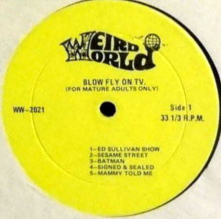 Blowfly : Blowfly On TV (LP, Album, Yel)