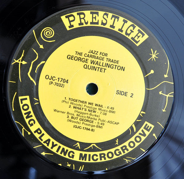 George Wallington Quintet ~ Jazz For The Carriage Trade (Vinyl) - Djungel & Jazz