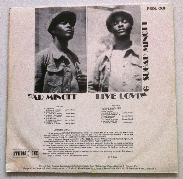 Sugar Minott : Live Loving (LP, Album)