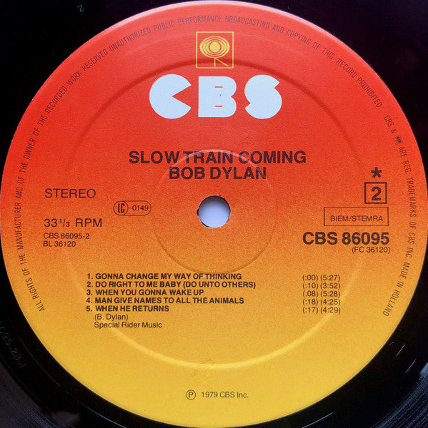 Bob Dylan ~ Slow Train Coming (Vinyl) - Djungel & Jazz