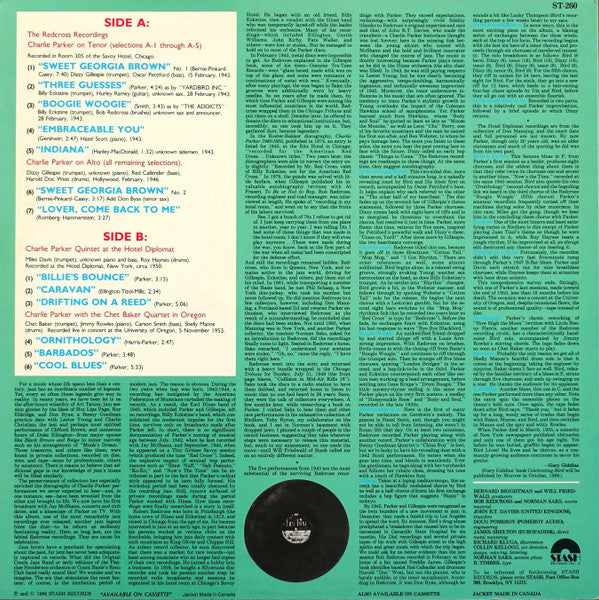 Charlie Parker ~ Bird On Tenor 1943 / Birth Of The Bebop (Vinyl) - Djungel & Jazz