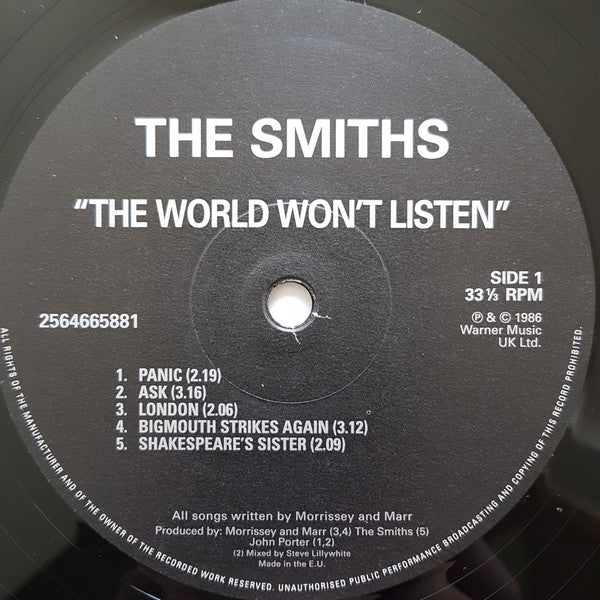 The Smiths ~ The World Won't Listen (Vinyl) - Djungel & Jazz