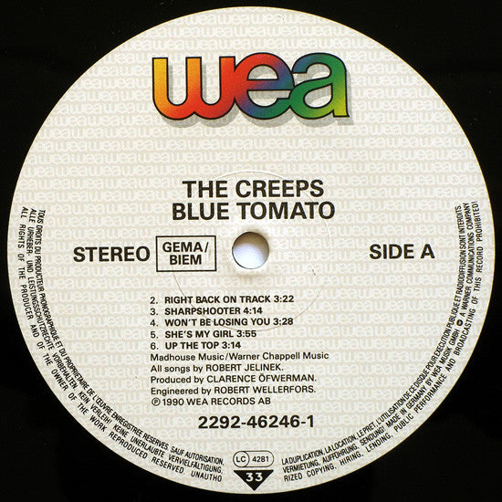 The Creeps ~ Blue Tomato (Vinyl) - Djungel & Jazz