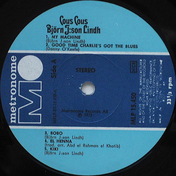 Björn J:Son Lindh ~ Cous Cous (Vinyl) - Djungel & Jazz