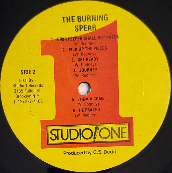 Burning Spear : Burning Spear (LP, Album, RE)