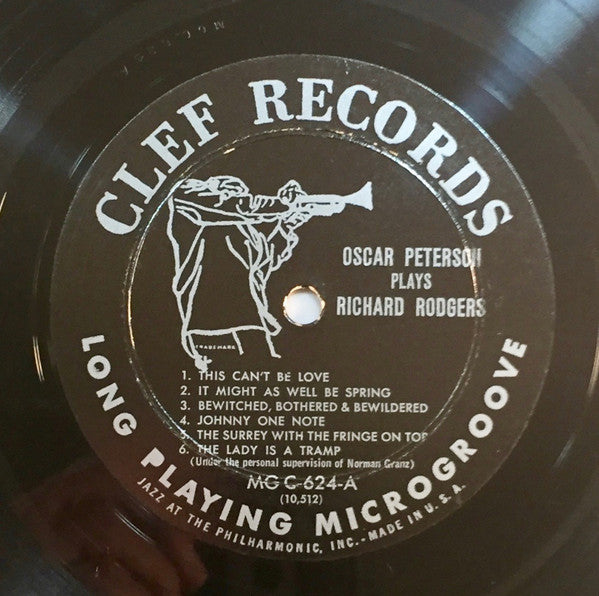 Oscar Peterson ~ Oscar Peterson Plays Richard Rodgers (Vinyl) - Djungel & Jazz