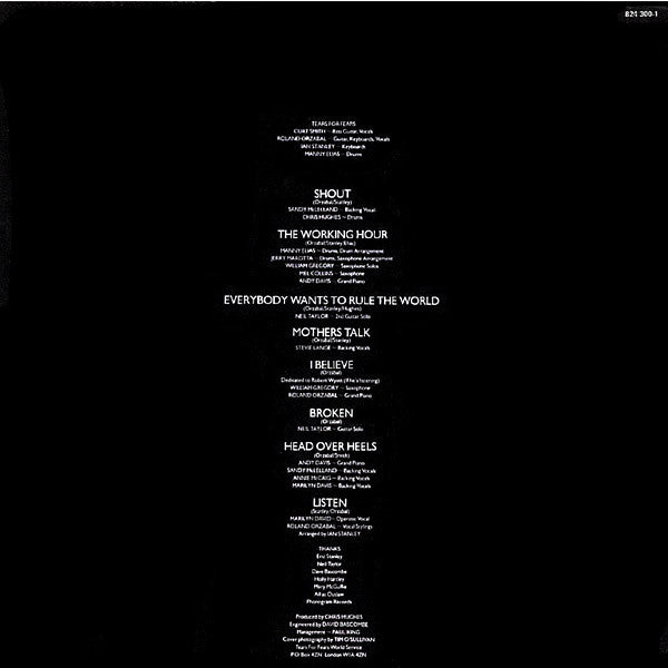 Tears For Fears ~ Songs From The Big Chair (Vinyl) - Djungel & Jazz