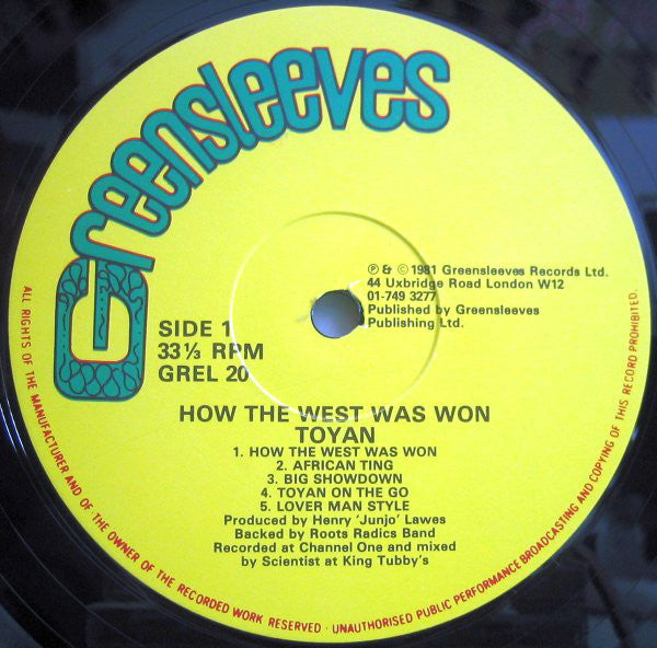 Toyan : How The West Was Won (LP, Album)
