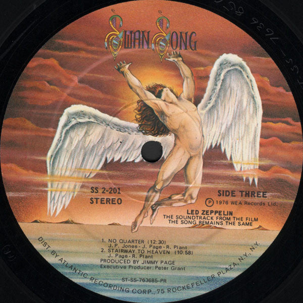 Led Zeppelin : The Soundtrack From The Film The Song Remains The Same (2xLP, Album, PR)