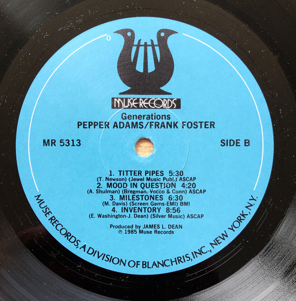 Pepper Adams, Frank Foster ~ Generations (Vinyl) - Djungel & Jazz