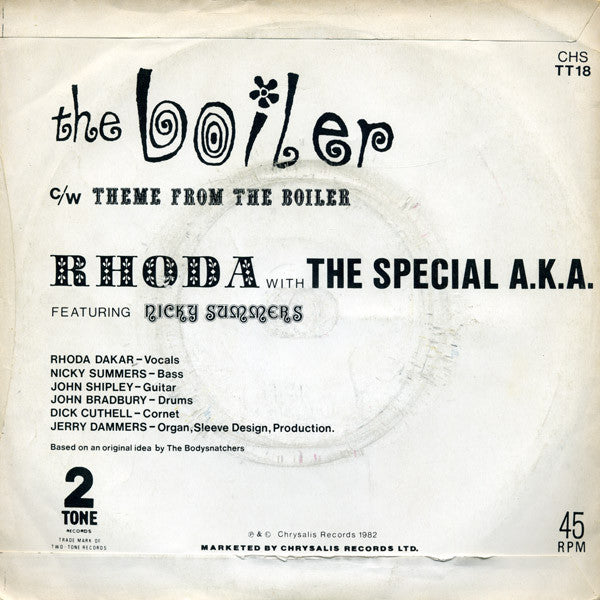Rhoda With The Special A.K.A. ~ The Boiler (Vinyl) - Djungel & Jazz