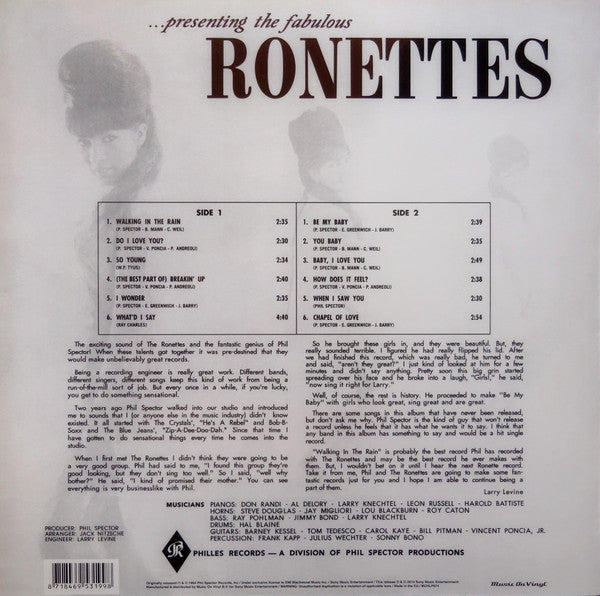 The Ronettes Featuring Veronica ~ Presenting The Fabulous Ronettes-Featuring Veronica (Vinyl) - Djungel & Jazz