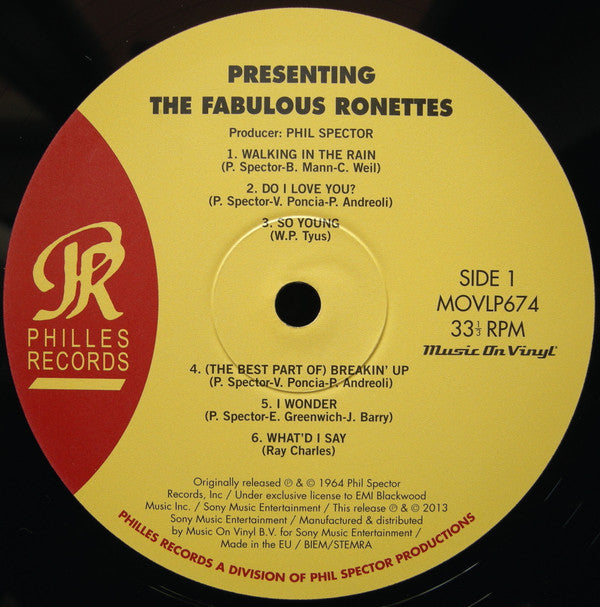 The Ronettes Featuring Veronica ~ Presenting The Fabulous Ronettes-Featuring Veronica (Vinyl) - Djungel & Jazz