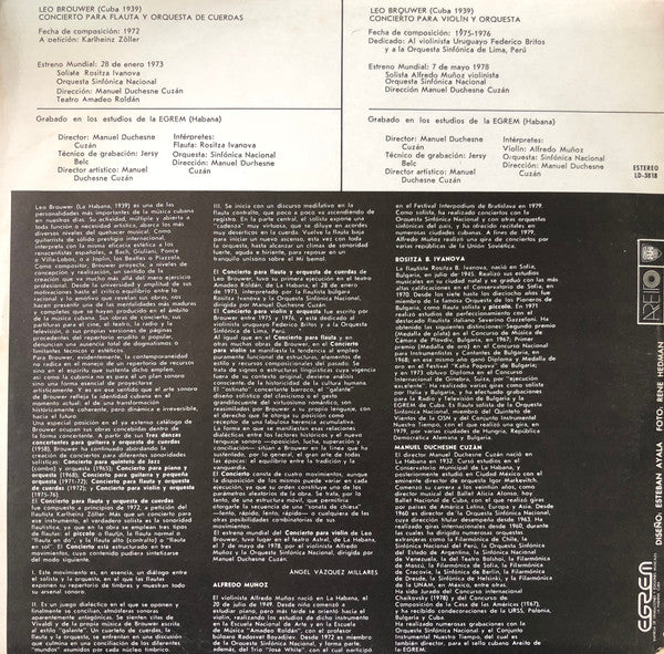 Leo Brouwer ~ Contemporaneos / 3 (Vinyl) - Djungel & Jazz