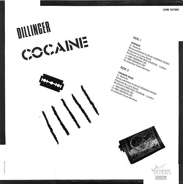 Dillinger : Cocaine (12", Maxi, Whi)