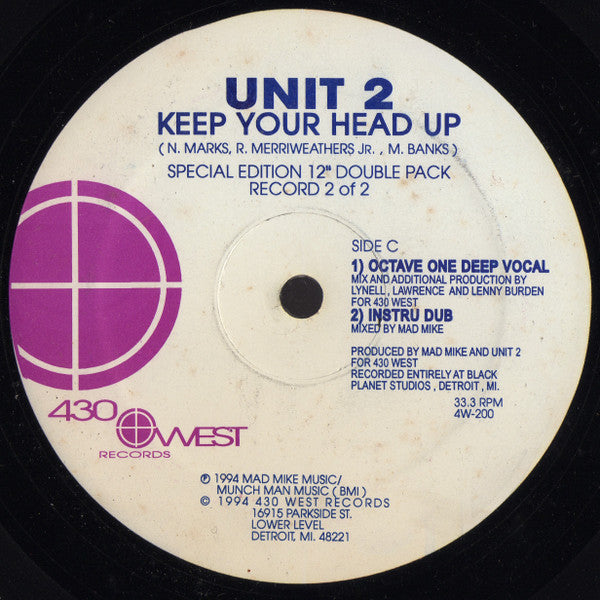 Unit 2 : Keep Your Head Up (2x12", S/Edition)