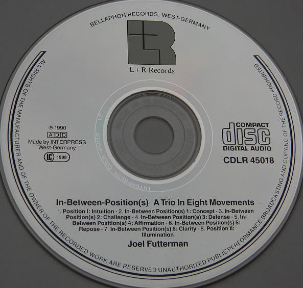 Joel Futterman • Jimmy Lyons • Robert Adkins ~ In-Between-Position(s) - A Trio In Eight Movements (Vinyl) - Djungel & Jazz