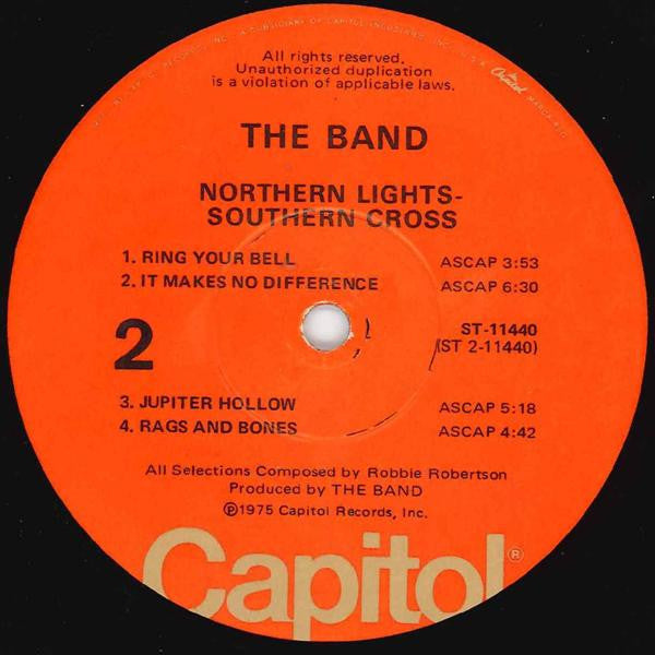 The Band ~ Northern Lights-Southern Cross (Vinyl) - Djungel & Jazz